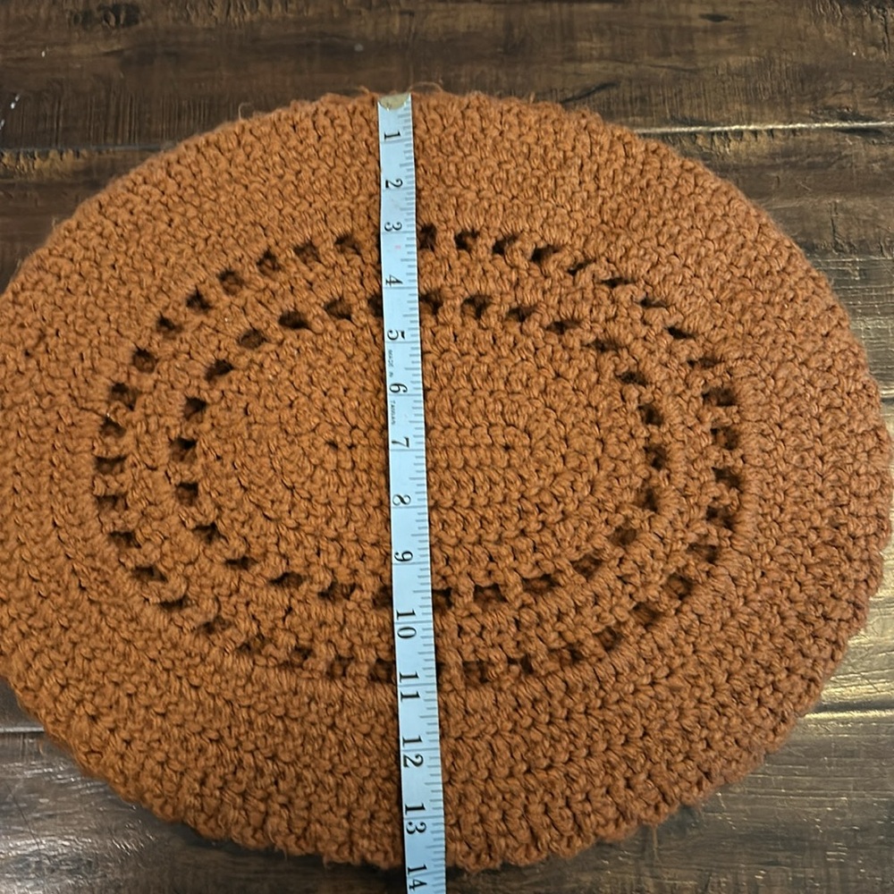 Boho Crocheted Set of 4 Placemats - Picture 4 of 4
